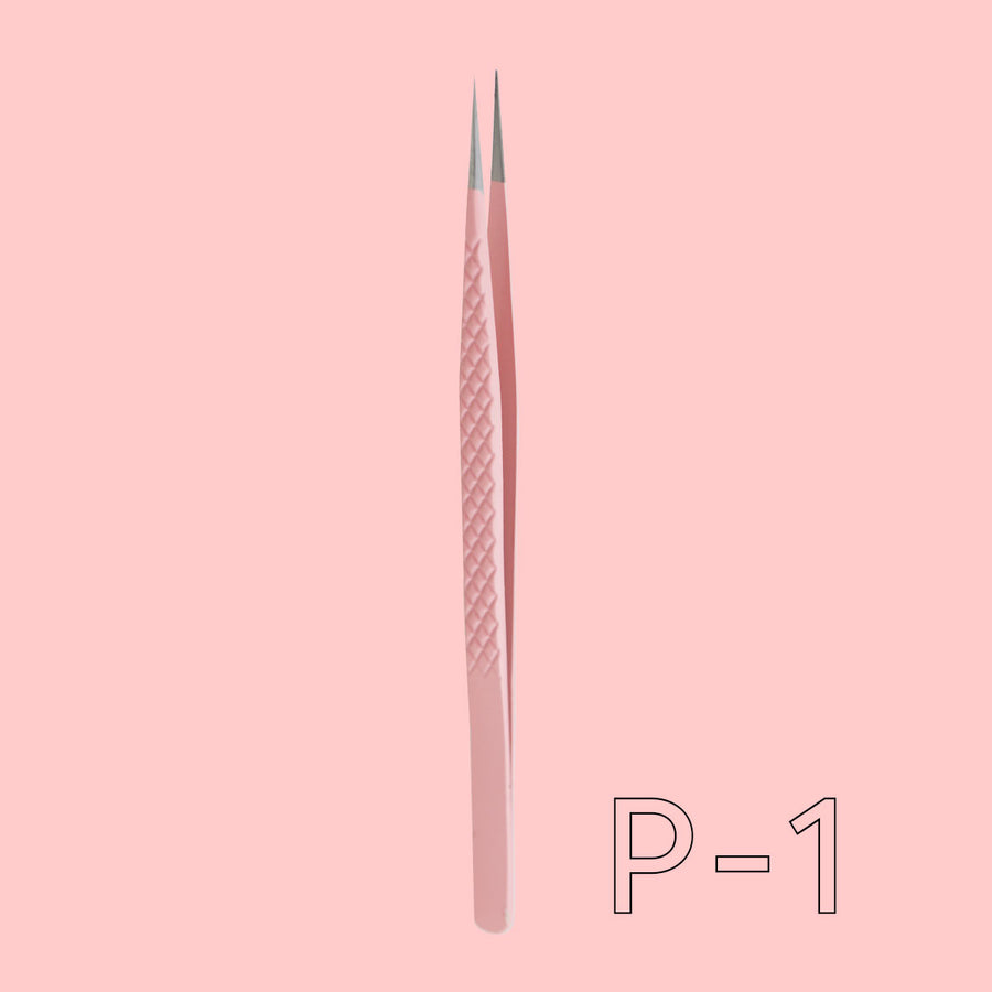 Stainless steel tweezers for eyelash extension