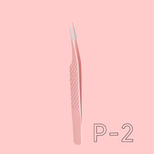 Stainless steel tweezers for eyelash extension