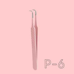 Stainless steel tweezers for eyelash extension