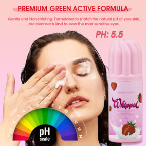 Strawberry-flavored whipped lash shampoo - MUA Lashes Collections
