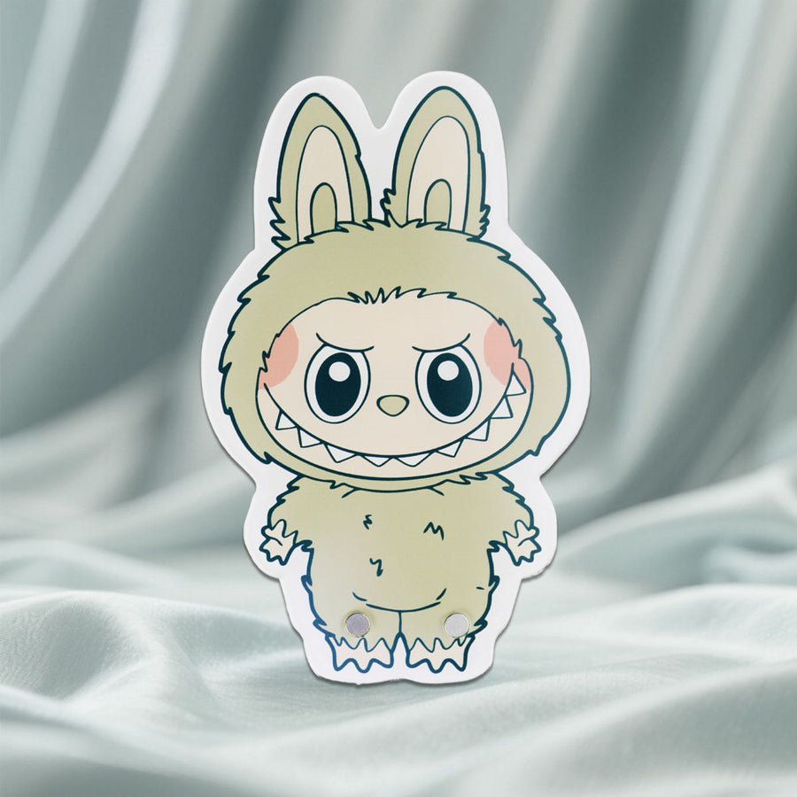 Labubu eyelash tile magnets