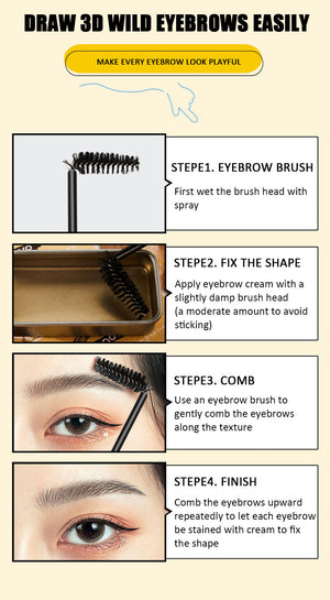 Waterproof 3D Eyebrow & Hair Shaping Soap