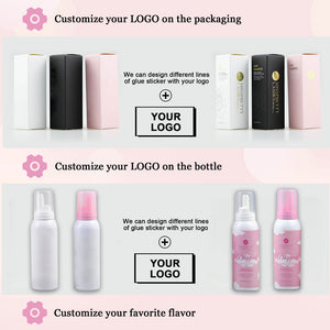 Unflavored whipped lash shampoo with a white cap - MUA Lashes Collections